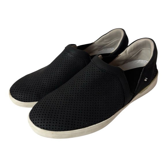 Kizik Vienna Shoes Black Slip On Comfort Nubuck Hands-Free Low Top Womens SZ 8 - Picture 1 of 6